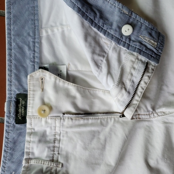 EDDIE BAUER Vashon Fit - White Capri Jeans - Size 14 - Picture 5 of 12